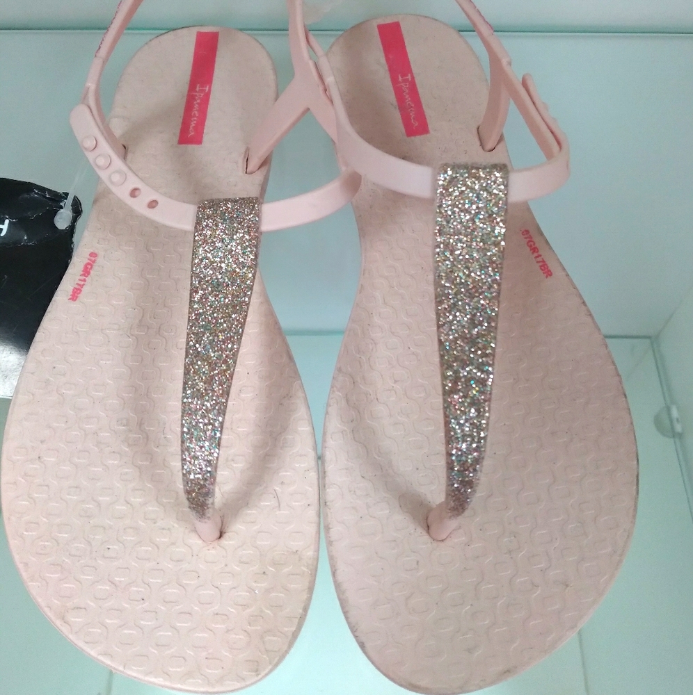 Big girls glitter sandals